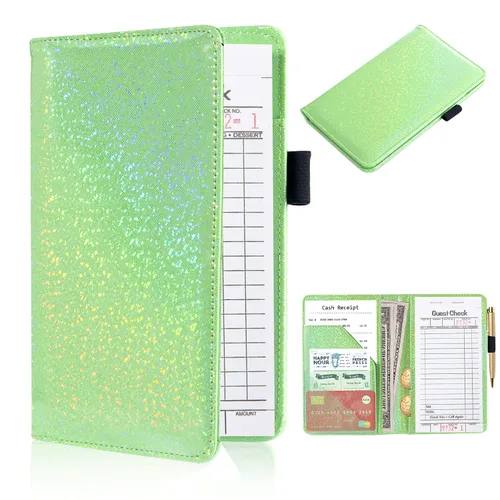 Vista 18 de ACdream - Libretas de servicio para camarera, libreta de anotación de comensales, lindo organizador de piel y cartera, para presentar la cuenta