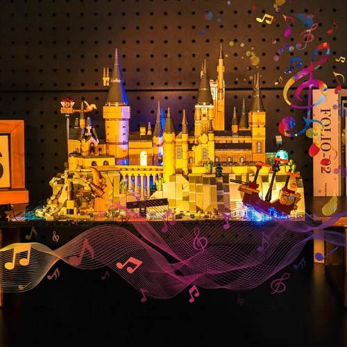Vista 8 de BrickBling Kit de iluminación LED compatible con Lego Castle and Grounds Building Set, Compatible con Lego 76419 - Luces solamente, sin