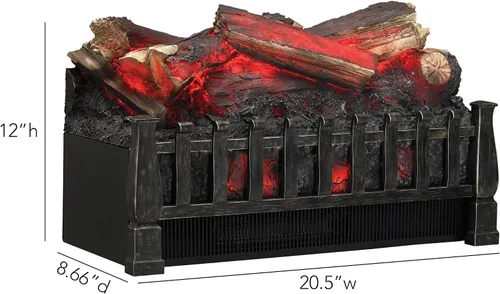 Vista 3 de Juego Duraflame ElectricLog, calentador eléctrico.