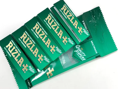 Vista 5 de 5-Booklets Rizla Green - Papel de liar para cigarrillos medianos y finos