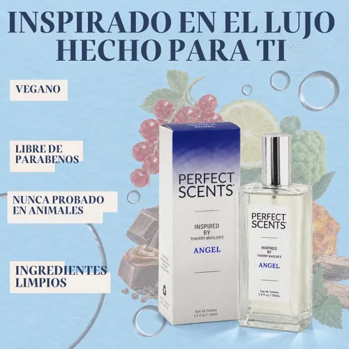 Vista 2 de Perfect Scents Fragancias Eau de Toilette para mujer Vegano y sin parabenos 3.4 onzas líquidas