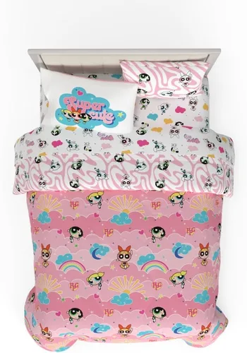 Vista 38 de Franco - Juego de edredón y sábanas supersuaves con funda para niños, 5 piezas, tamaño individual, Hello Kitty