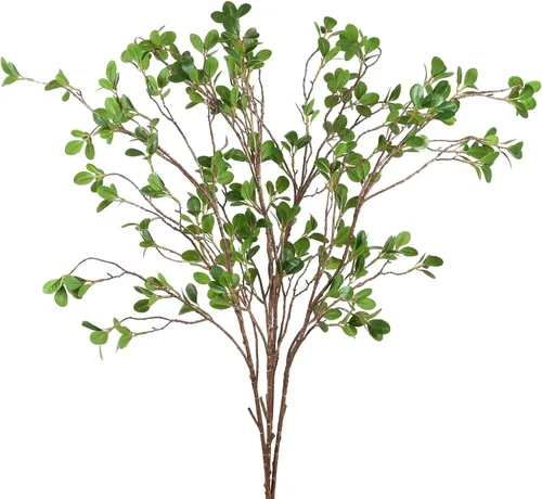 Vista 13 de EDIMENS 3 paquetes de ramas artificiales de cedro de 22.4 pulgadas, tallos sintéticos de cedro de Navidad, ramas de vegetación de hojas sintéticas