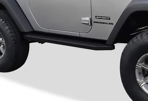 Vista 7 de iBoard estribos para Jeep Wrangler Sport Utility 2007-2017, 2 puertas, Negro