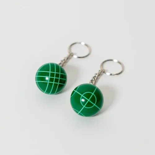 Vista 5 de BuyBocceBalls Listing - Llavero de bola de bochas - Combo 20 Pack con 10 Rojos y 10 Verdes