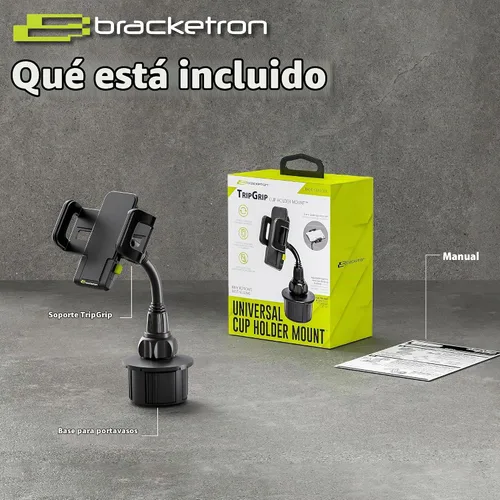 Vista 10 de Bracketron TripGrip - Soporte para teléfono de coche con base expandible