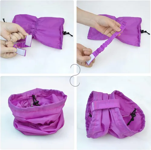 Vista 4 de Paquete de 2 gorros de baño para perros, impermeables, para lavar, llover, natación, protección para prevención de oídos (S)