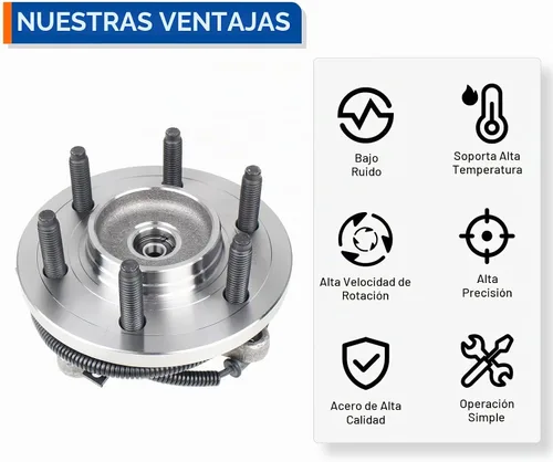 Vista 6 de PAROD Par 515142 4x4 4WD Conjunto de rodamiento de cubo de rueda compatible con Ford Expedition 2011-2014, Lincoln Navigator, Ford F150, 2011-2012
