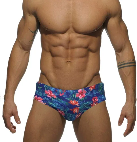 Vista 2 de UXH Traje de baño para hombre, con relleno, sexy, para natación, playa, surf, natación, traje de baño