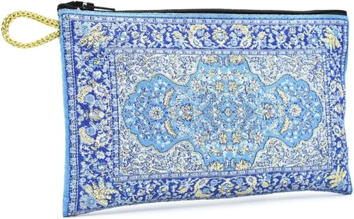 Vista 9 de BDM - Monedero billetero turco con Estampado Floral 2-Azul