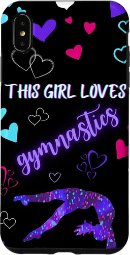 Vista 11 de Funda para iPhone 16 Gymnast This Girl Heart Loves Gymnastics Pink Teal