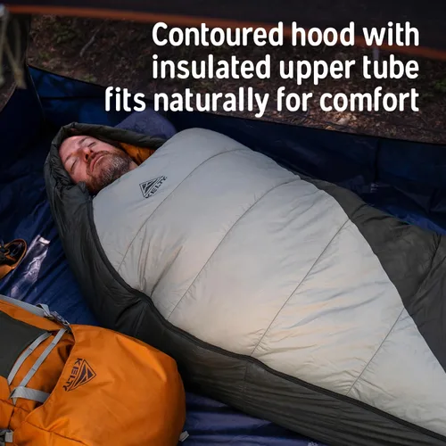 Vista 12 de Kelty Cosmic Synthetic Fill - Saco de dormir de 0 grados para mochilero, regular – correas de compresión, saco de cosas incluido Backpacking