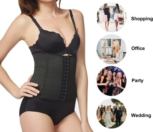 Vista 5 de KSKshape Waist Tummy Trainer Body Shaper Corset Girdle Cincher