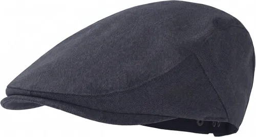 Vista 5 de Gorra plana de Newsboy Gatsby Ivy Golf Cabbie Driving Hunting Hat Negro