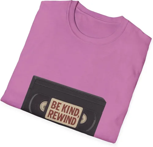 Vista 4 de Camiseta Be Kind Rewind VHS Tape Retro 80s 90s Nostalgia