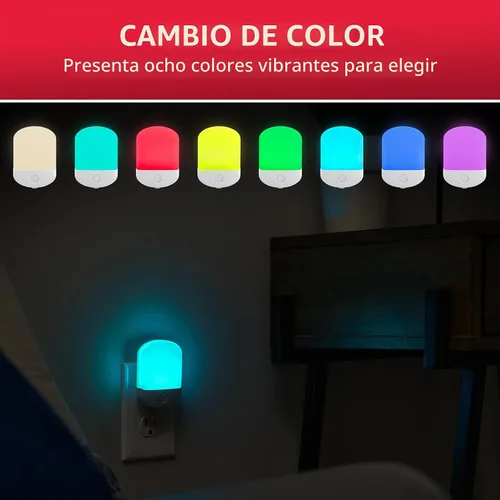 Vista 3 de Energizer - Luz nocturna LED que cambia de color, rojo, verde, azul, morado