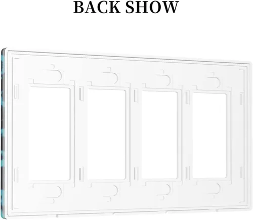 Vista 92 de Placa de Interruptor de Luz Azul de 1 Gang, Placa de Pared Decorativa de Palanca Individual, Cubierta de Placa de Pared de Palanca, Placa Frontal