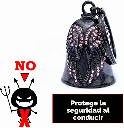 Vista 3 de Motorcycle Women Bells,Angel Bell for Women,Bell Biker Accessory Rosa