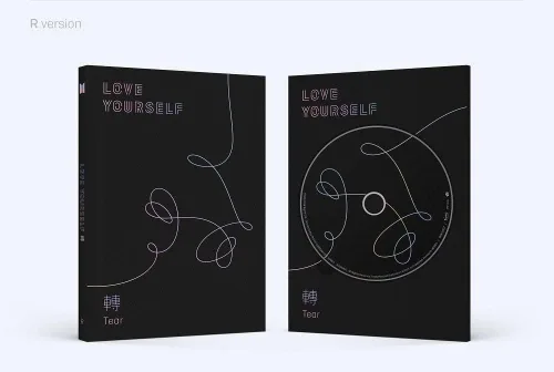 Vista 2 de BTS [LOVE YOURSELF 'Tear'] 3er álbum R Ver. CD+104p P.Book+Mini libro de 20p+tarjeta fotográfica+foto de pie