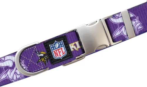 Vista 3 de Littlearth NFL Detroit Lions Pet Premium Collar, Team Color, Small 14-Color del
