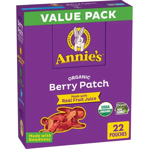 Vista 38 de Bocadillos Orgánicos Building Blocks de Annie's con Sabor a Fruta, Sabores de Frutas Variados, Sin Gluten, 10 Bolsas, 7 oz Formas de bloques