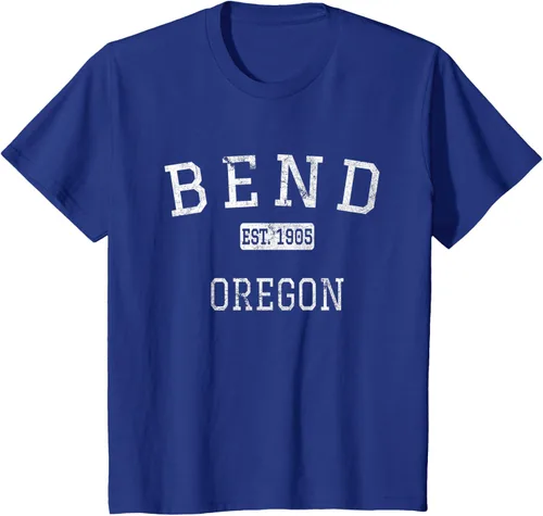 Vista 60 de Bend Oregon OR Camiseta vintage, Negro