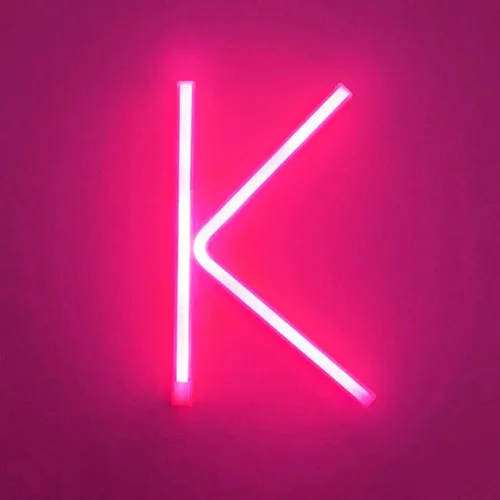 Vista 14 de Letrero de neón, letras de neón, letras del alfabeto de neón iluminadas, letras con luces LED, letras de marquesina iluminadas, batería, USB, rosa
