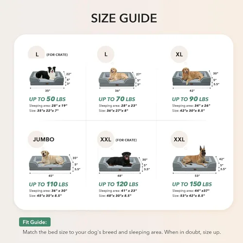 Vista 71 de Camas ortopédicas para perros grandes, cama de espuma viscoelástica impermeable para mascotas grandes con lados 89x56 cm, sofá para perros grandes