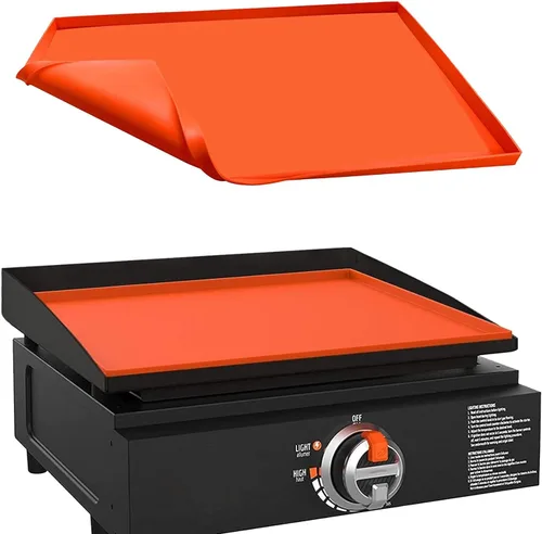 Vista 13 de 17" Tapete de silicona para parrilla Blackstone de 17 pulgadas, cubierta de parrilla de silicona resistente de grado alimenticio, proteja su