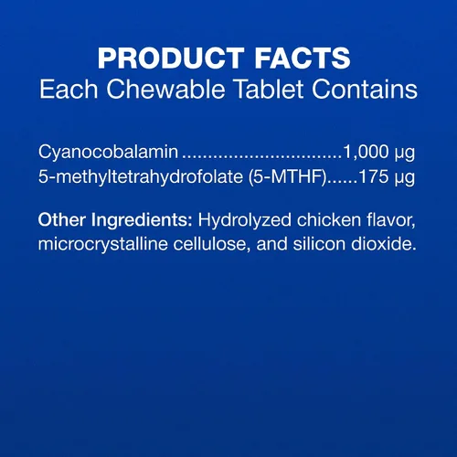 Vista 5 de Nutramax Cobalequin Vitamina B12 para perros de más de 21 libras, tabletas