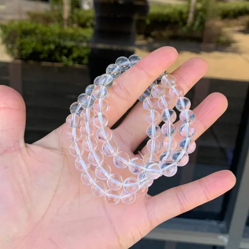 Vista 3 de Adabele 1pc Natural Stretch Gemstone Bracelet 8mm (0.31") Bead 7" to 8.5 inch Healing Crystal Energy Quartz Chakras Jewelry Women Men Girl Birthday