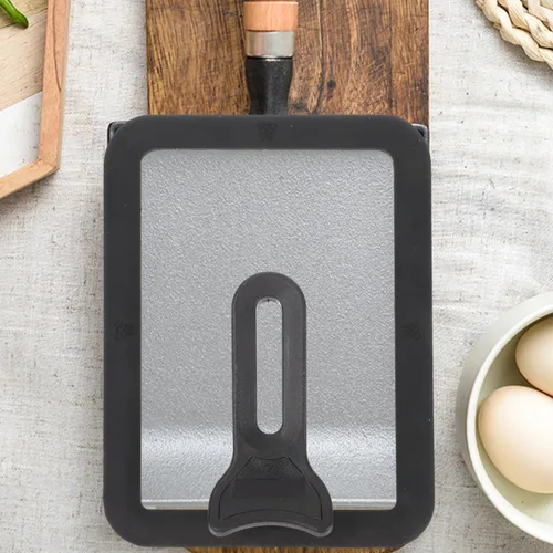 Vista 8 de Uonlytech Tamagoyaki - Tapa de sartén de silicona para olla de pie, tapa de cocción visible para sartén de huevos japoneses, accesorio de cocina