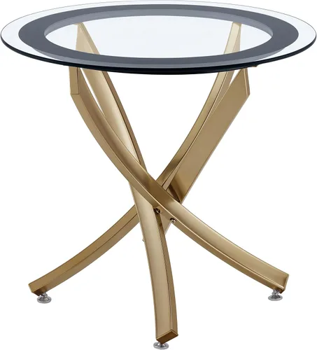 Vista 4 de Mesa de centro de Coaster Home Furnishings, diseño contemporáneo, Madera, Marrón Cromado
