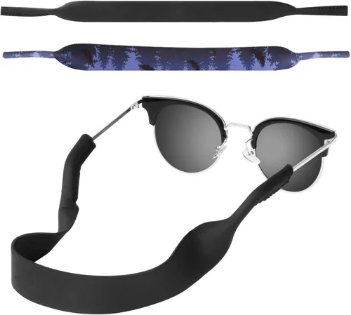 Vista 16 de MoKo Retenedor de lentes de neopreno (paquete de 2) de ajuste universal, retenedor de lentes de sol deportivos sin cola, correa de gafas de sol