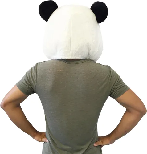 Vista 4 de Cabezudos para disfraz., Panda, Blanco