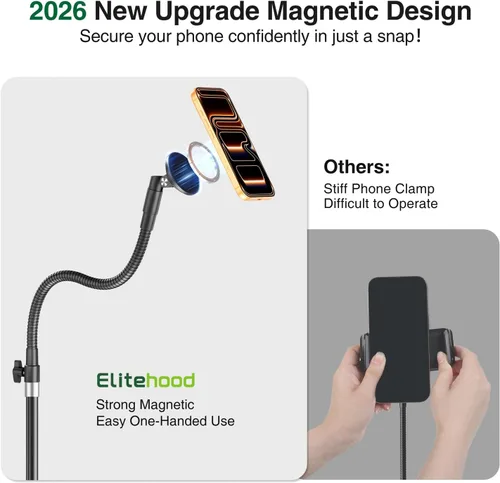 Vista 2 de Elitehood Soporte magnético para trípode de teléfono Magsafe