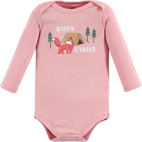 Vista 6 de Hudson Baby Body unisex de algodón de manga larga, para bebé