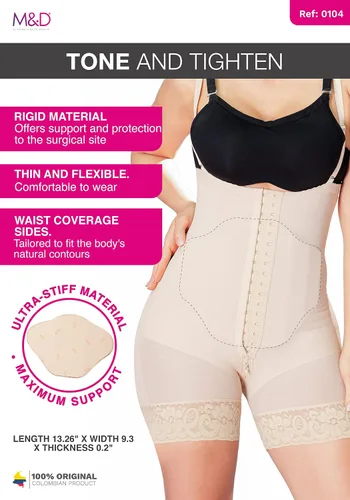 Vista 4 de MYD Post Cirugía Ab Board para Liposucción Tabla Abdominal