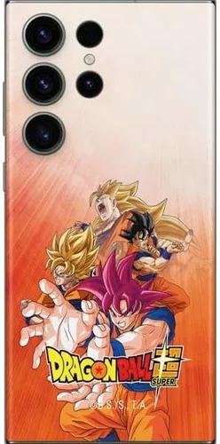 Vista 8 de Skinit Calcomanía para teléfono compatible con Galaxy S23 Ultra, diseño oficial de Dragon Ball Super Goku Negro - DBZSPR04