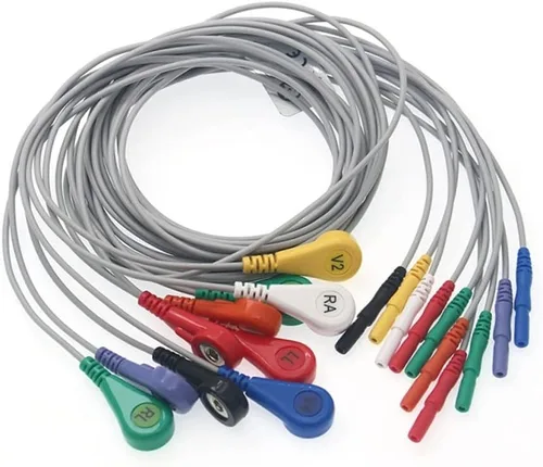 Vista 2 de Sinm Cable de botón a presión para grabadora, 10 unidades, cable de conexión, orificio tipo DIN 2.0 para enchufe de 0.059 in, cable de fecha