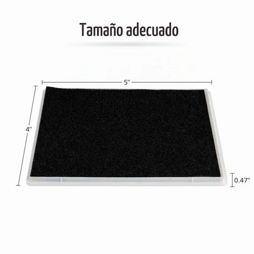 Vista 2 de Almohadilla de tinta, 5x4'' lavable no tóxica para huellas de pies y manos de bebé, negro