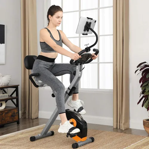 Vista 3 de Mippko Soporte para tableta para cinta de correr/elíptica/bicicleta giratoria/pelotón/ciclo interior, brazo de cuello de cisne, soporte