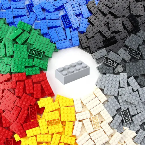 Vista 42 de 100 piezas 2 x 4 Ladrillos Piezas Negras Partes Clásico Juego Creativo Bloques de Construcción Juego de Partes Accesorios de Juguete Compatibles