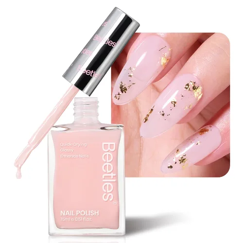 Vista 12 de Beetles - Esmalte de uñas Bubble Bliss, 2 en 1, fortalecedor de uñas, esmalte de crecimiento de uñas, capa base para uñas delgadas dañadas, uñas