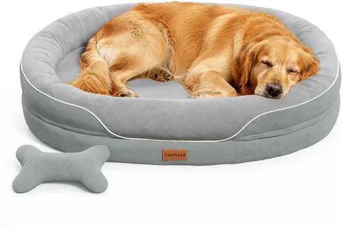 Vista 11 de CWAWZ Cama ortopédica grande para perros, 36 pulgadas, cama para perros de gran tamaño con cojines envolventes completos, camas refrescantes
