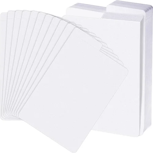 Vista 8 de Henoyso 15 separadores de cómics con pestaña con pestañas, separador de tarjetas blanco esmerilado, separadores de plástico para cajas
