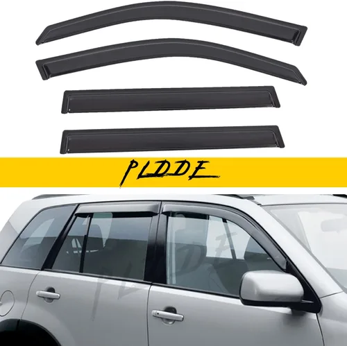 Vista 58 de Protectores de lluvia compatibles con modelos Trailblazer/GMC Envoy 2002-2009 para 5 pasajeros, visera de ventana lateral, deflector de viento