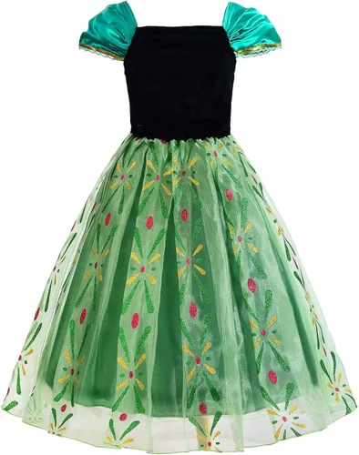 Vista 2 de Vestido de disfraz de princesa para niñas con accesorios