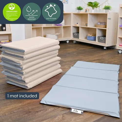 Vista 3 de Children's Factory Alfombrillas para siesta de 1 pulgada de grosor para niños pequeños para preescolares y guarderías, cómoda y suave, almohadilla