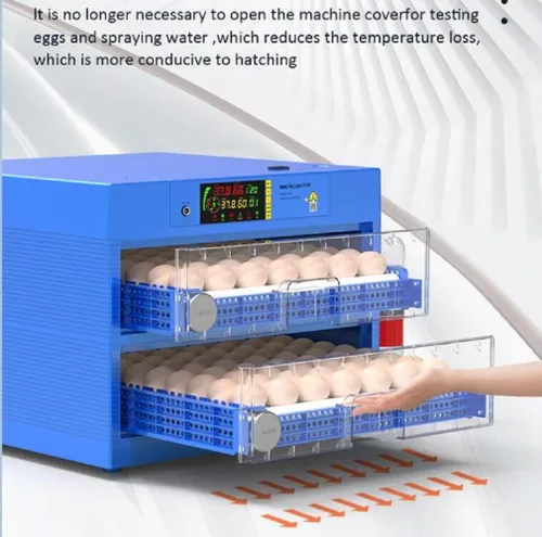 Vista 5 de Generic Incubadora automática de huevos con LED de alta eficiencia, giro automático de huevos y control de temperatura, incubadoras de huevos